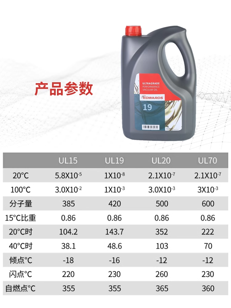 EDWARDS爱德华专用真空泵油 19号15号 高性能润滑油1L 4L原装进口